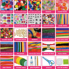 Tyko Arts assorted craft materials for beads, feathers, and more.