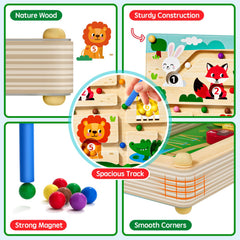 Tymokcall color sorting board enhances early math skills and visual differentiation.
