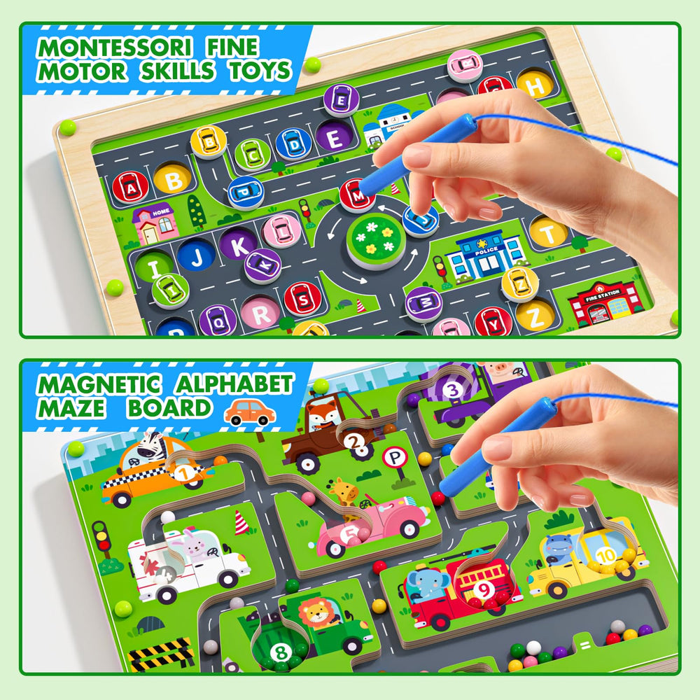 Tymokcall Magnetic Maze 2in1 magnetic pens enhance fine motor play.