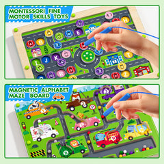 Tymokcall Magnetic Maze 2in1 magnetic pens enhance fine motor play.