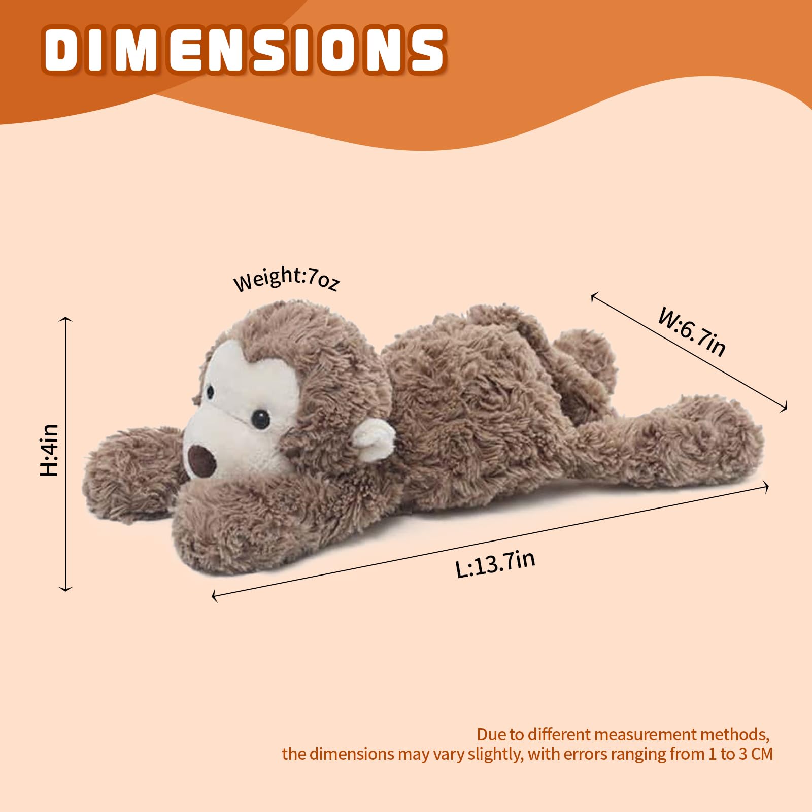 TYOMXA monkey made with safe materials designed for kids' gentle hands