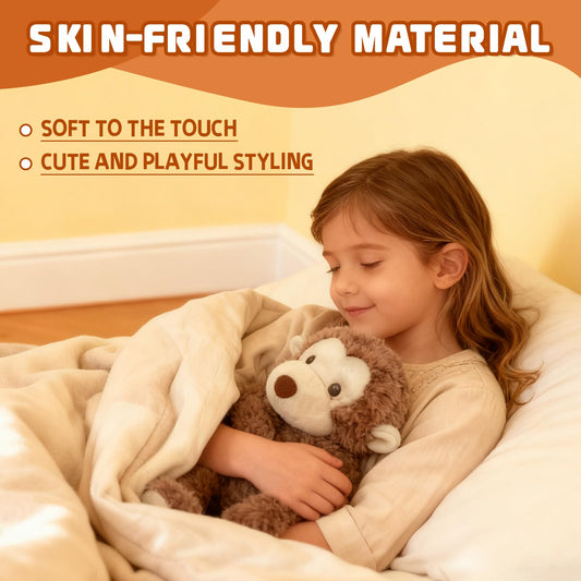 TYOMXA monkey soft plush fabric highlighting eco-friendly materials for kids