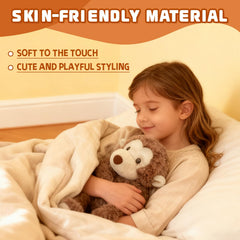 TYOMXA monkey soft plush fabric highlighting eco-friendly materials for kids