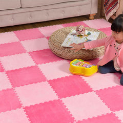 Typutomi plush mats enhance living room decor with soft texture
