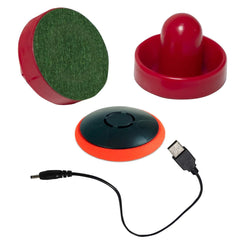 TYRDAN air hockey puck floating on a smooth surface for seamless play
