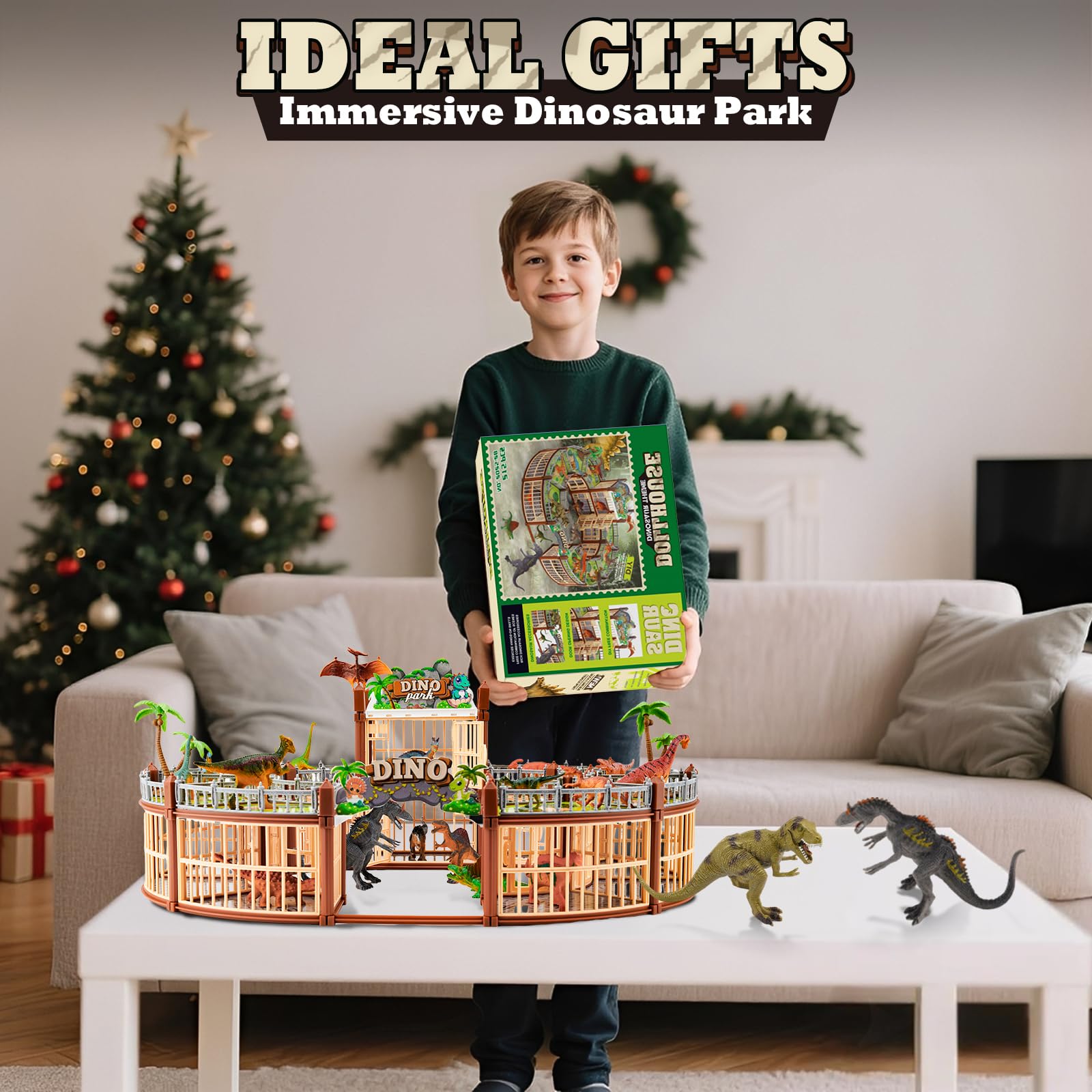 TYRRDE kids enjoy imaginative play with a vibrant dinosaur park setup