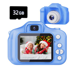 Tyseoome Kids Camera blue front view for outdoor adventures and memories