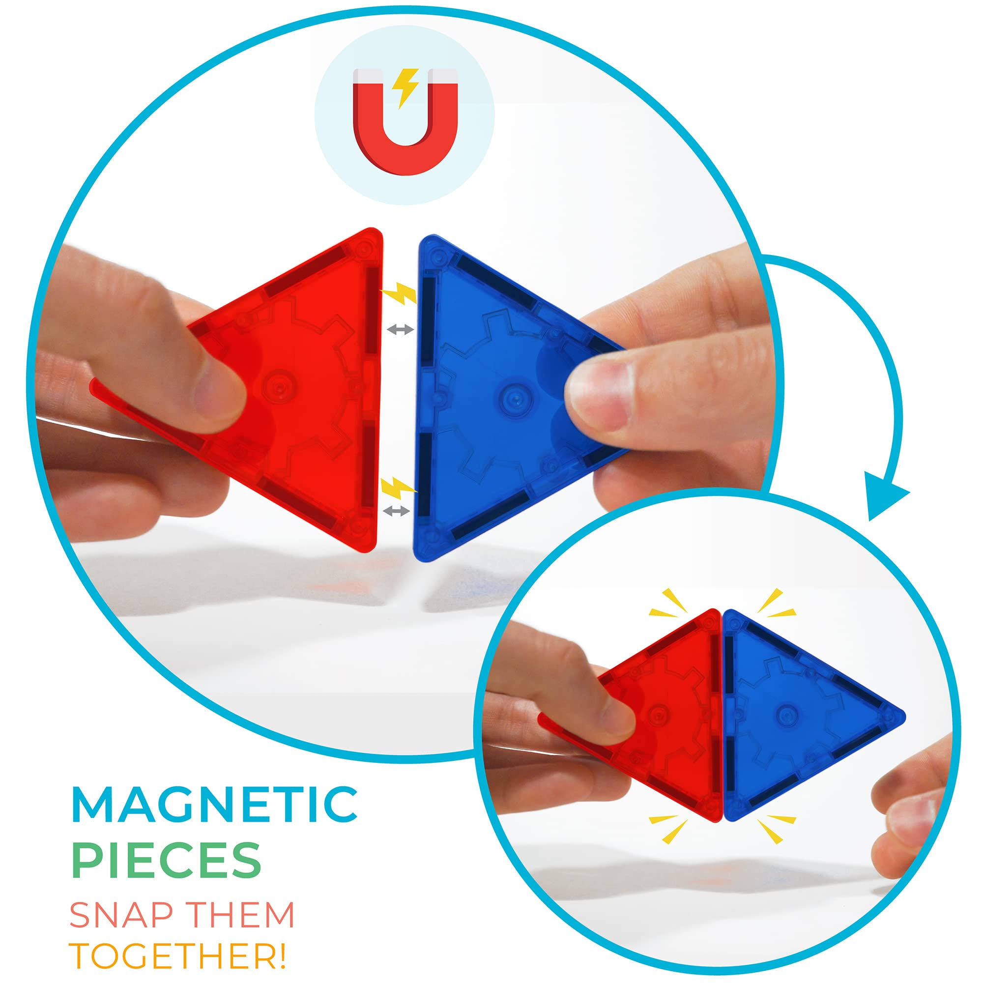 Tytan Tiles colorful tiles closeup highlights vibrant shapes for varied STEM play