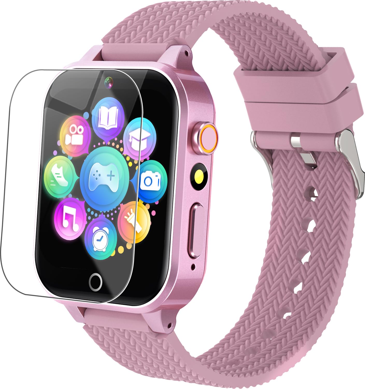 Tywop Kids Watch metal case front view highlights durable construction for active play.