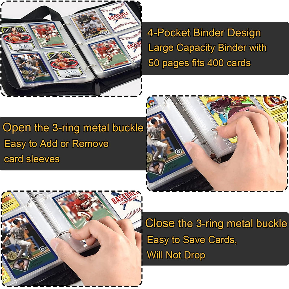 Zipper closure and sturdy 3-ring clamp on the Tyyfnn binder