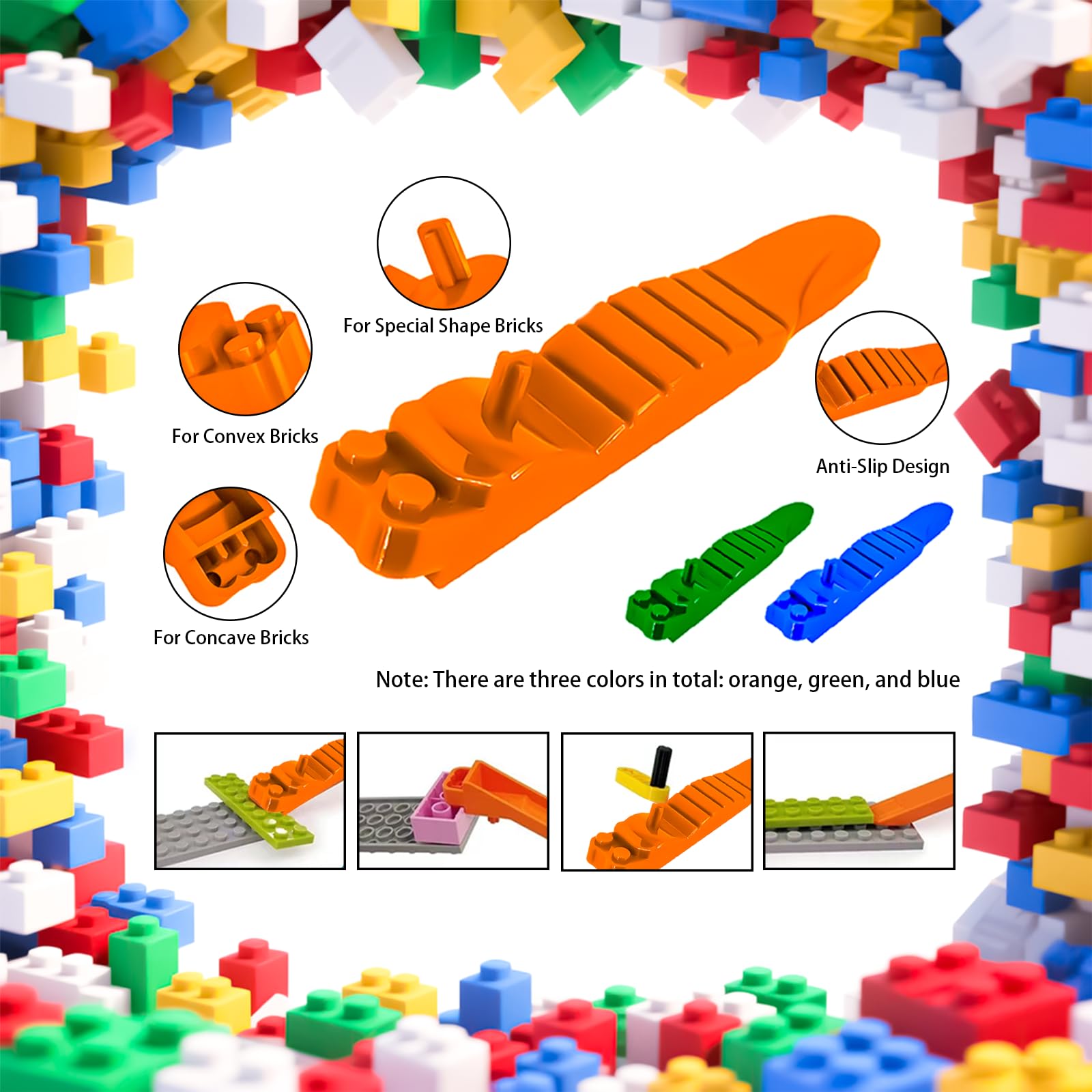 TZBTSTEAM Building Blocks Tool Kit axle rods assortment enabling creative builds