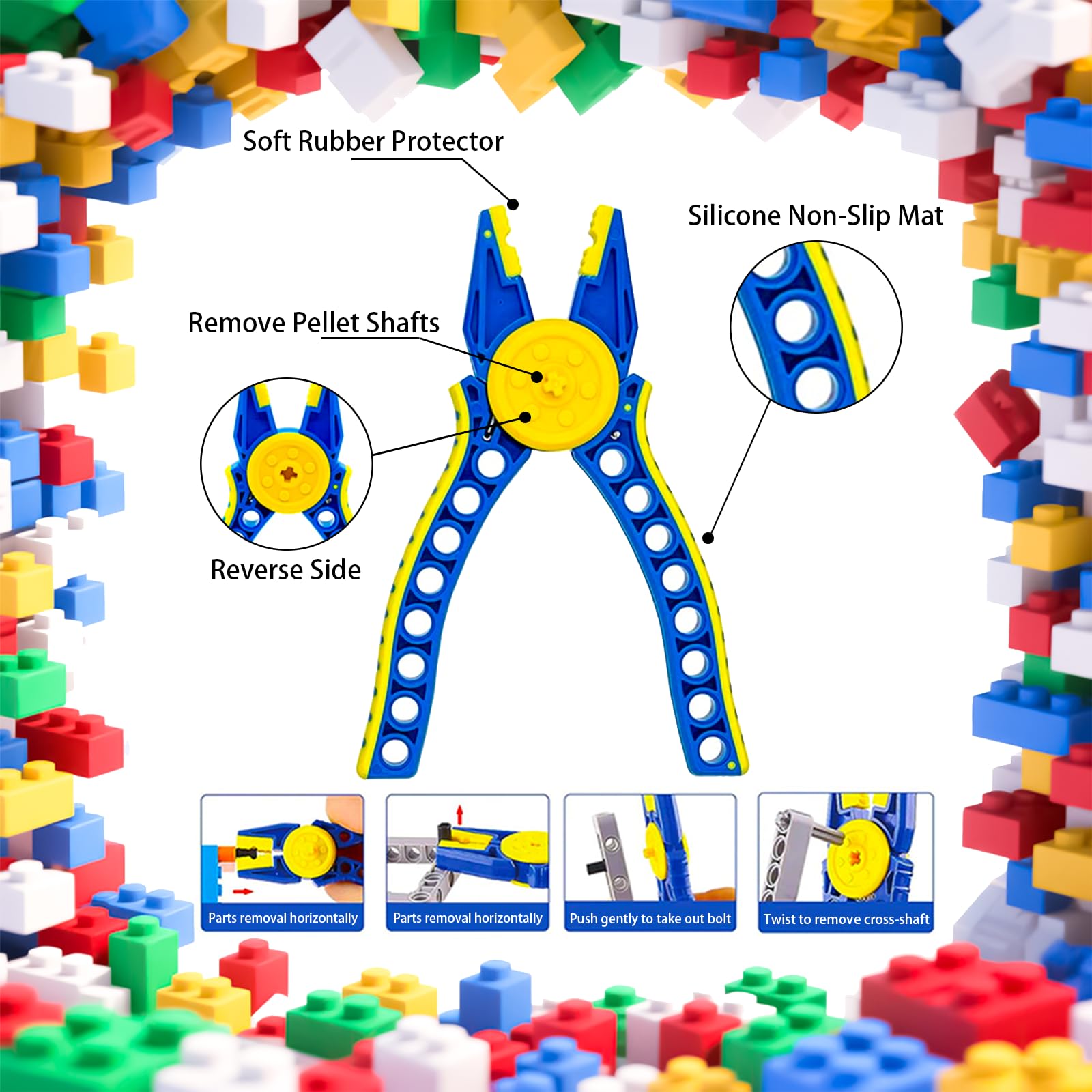 TZBTSTEAM Building Blocks Tool Kit carrying case keeps tools organized on the go