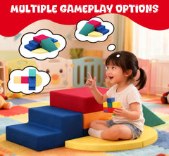 Tzechkii easy lift blocks for toddlers to push and explore safely