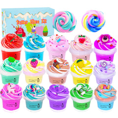 Tzsofesko butter slime 15-pack front view for creative play