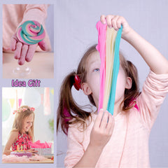 Tzsofesko duo-colored slime swirls for color mixing and tactile fun