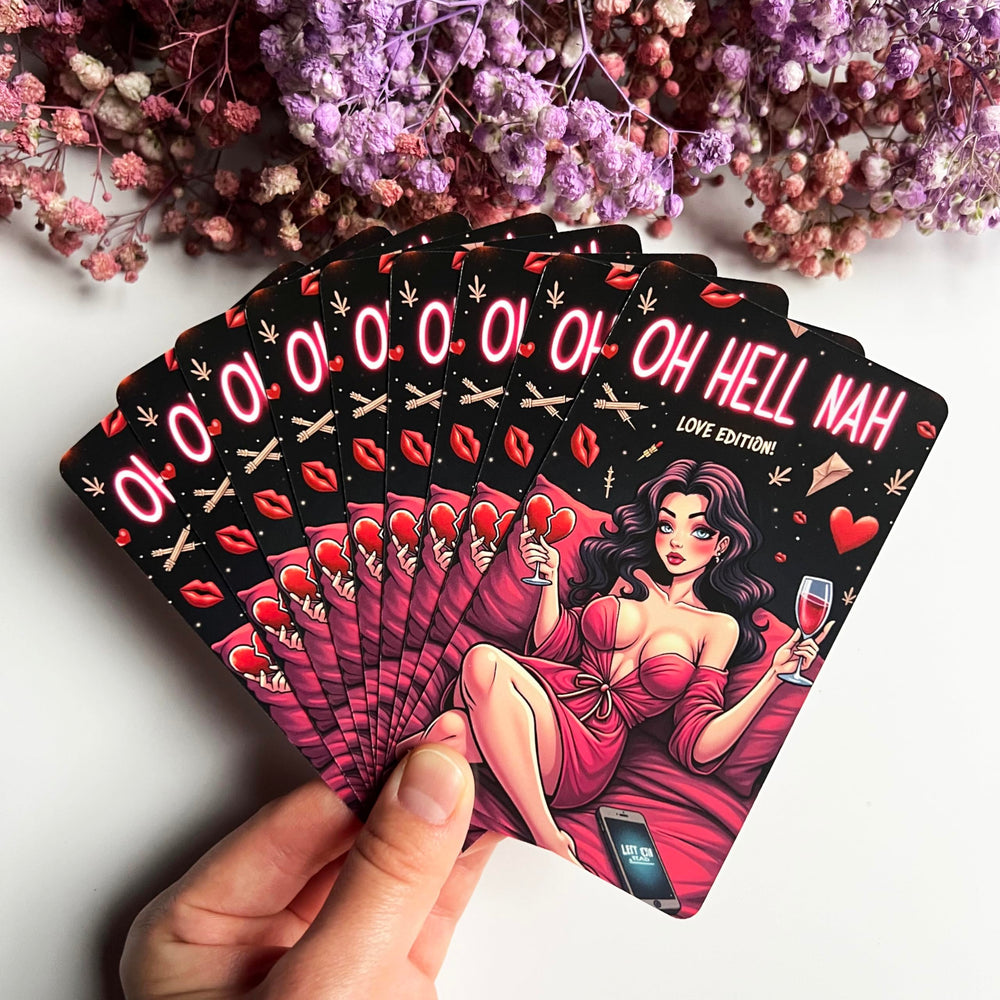 Tzxamsez Love Oracle Oh Hell No gift-ready set for friends or groups.