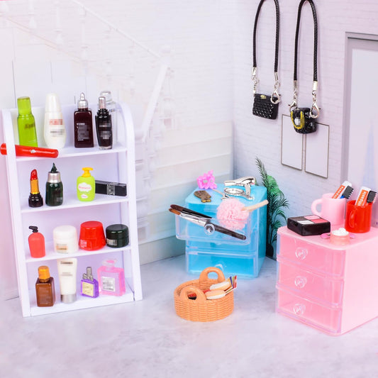 U-Zimikee mini jewelry cases for dollhouse vanity and organization.