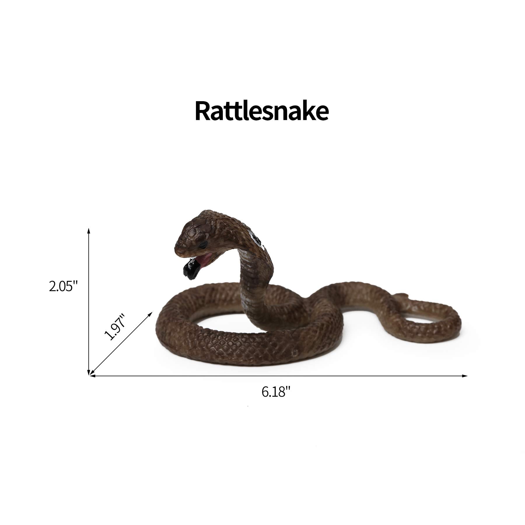 UANDME boa constrictor figurine, vibrant texture for shelves and learning aids