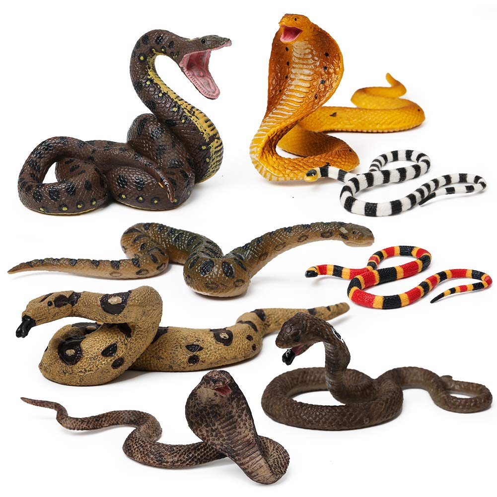 UANDME cobra snake figurine with lifelike detail for home decor and teaching