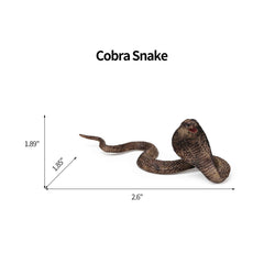 UANDME rattlesnake figurine, true-to-life pose perfect for dioramas or party decor