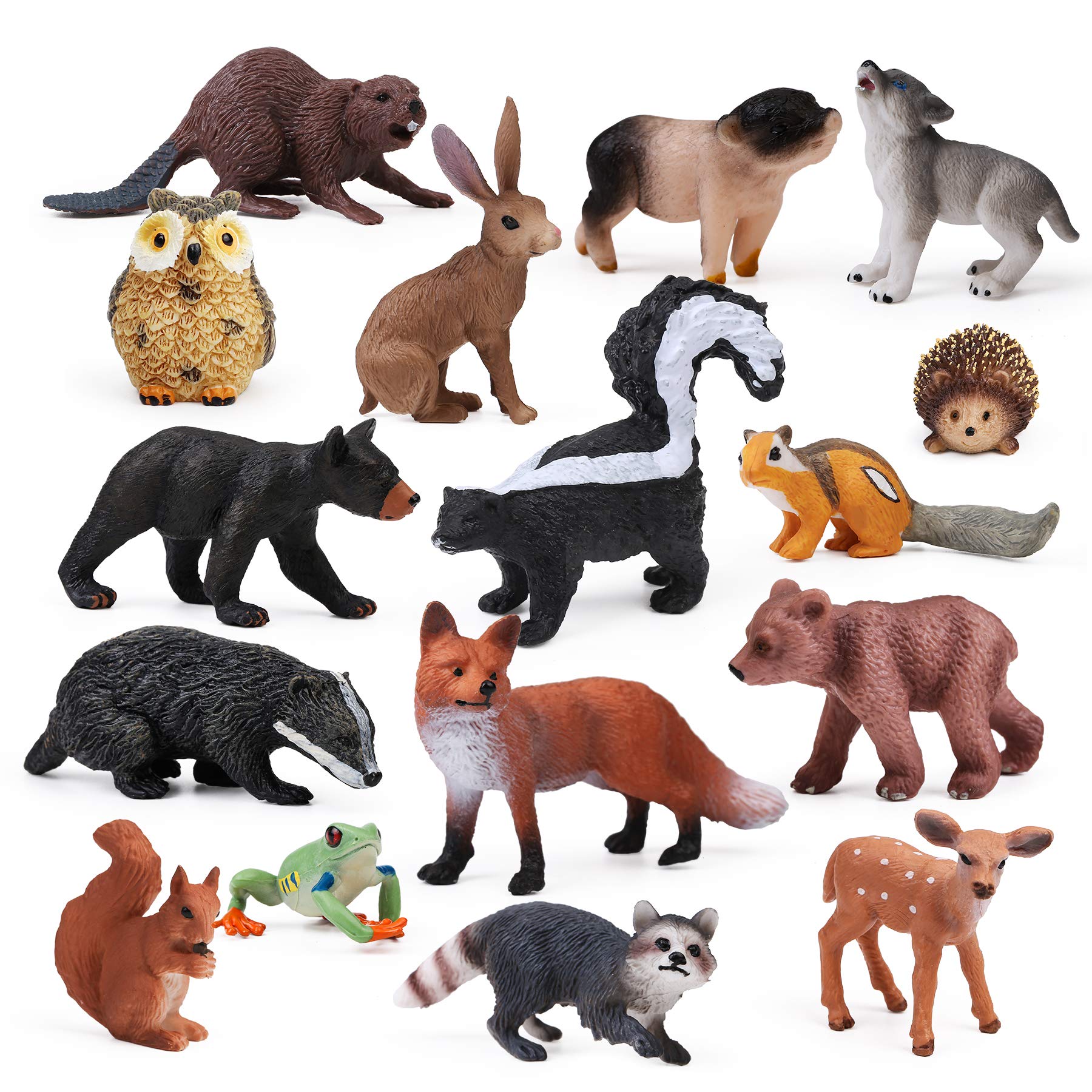 UANDME bear cub figurine with natural tones for display and imaginative play
