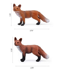 UANDME red baby fox figure 2 adds charm to tiny scenes.
