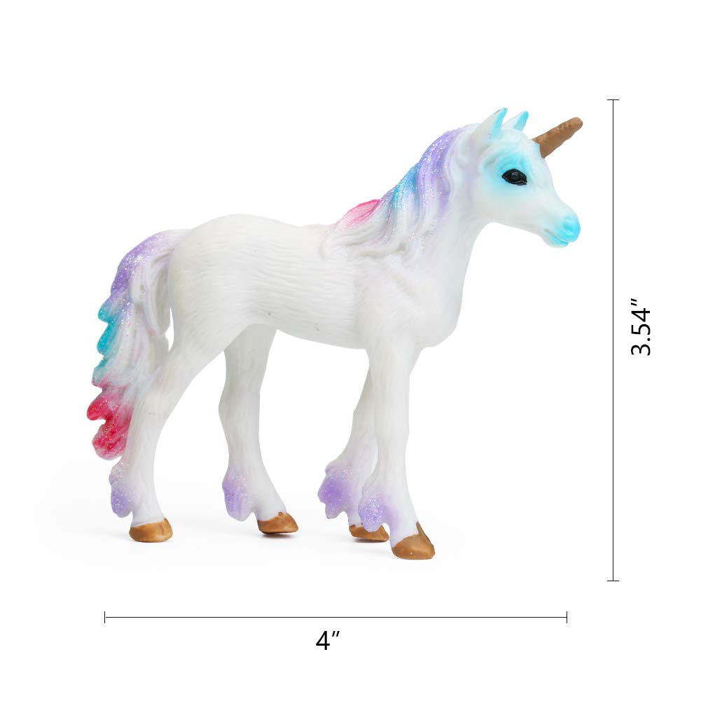 UANDME purple standing unicorn figurine, sturdy display piece for classroom or playtime.