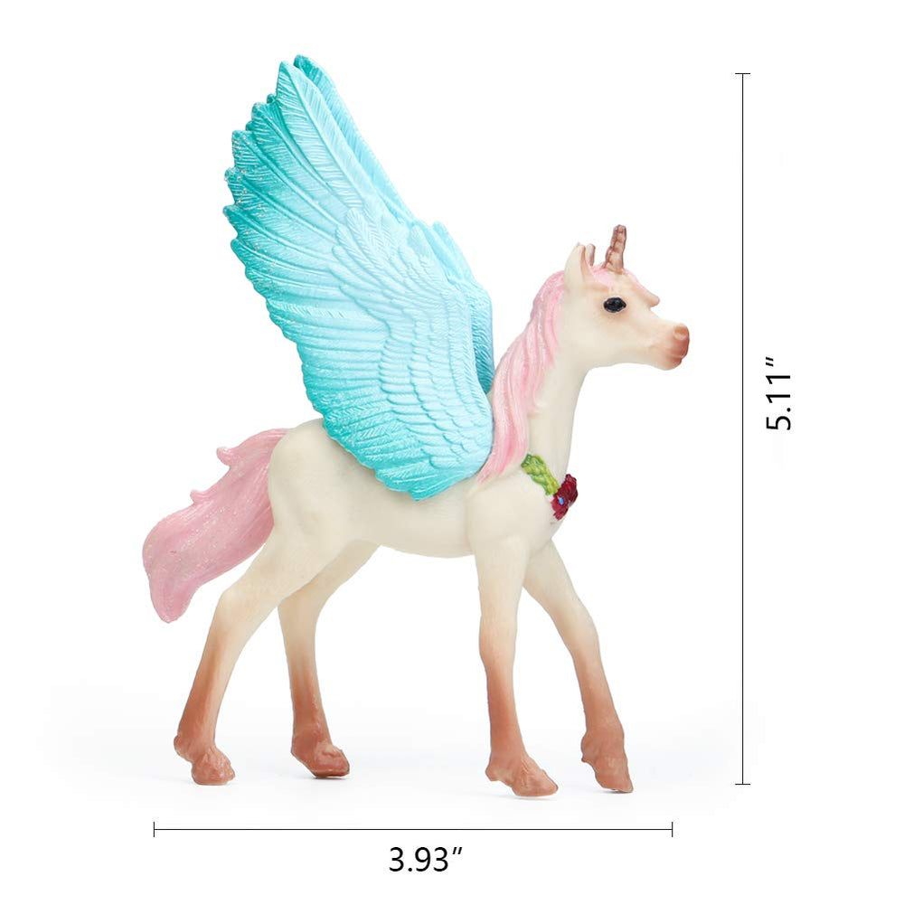 UANDME unicorn cake topper eight-piece set, versatile decor for celebrations.