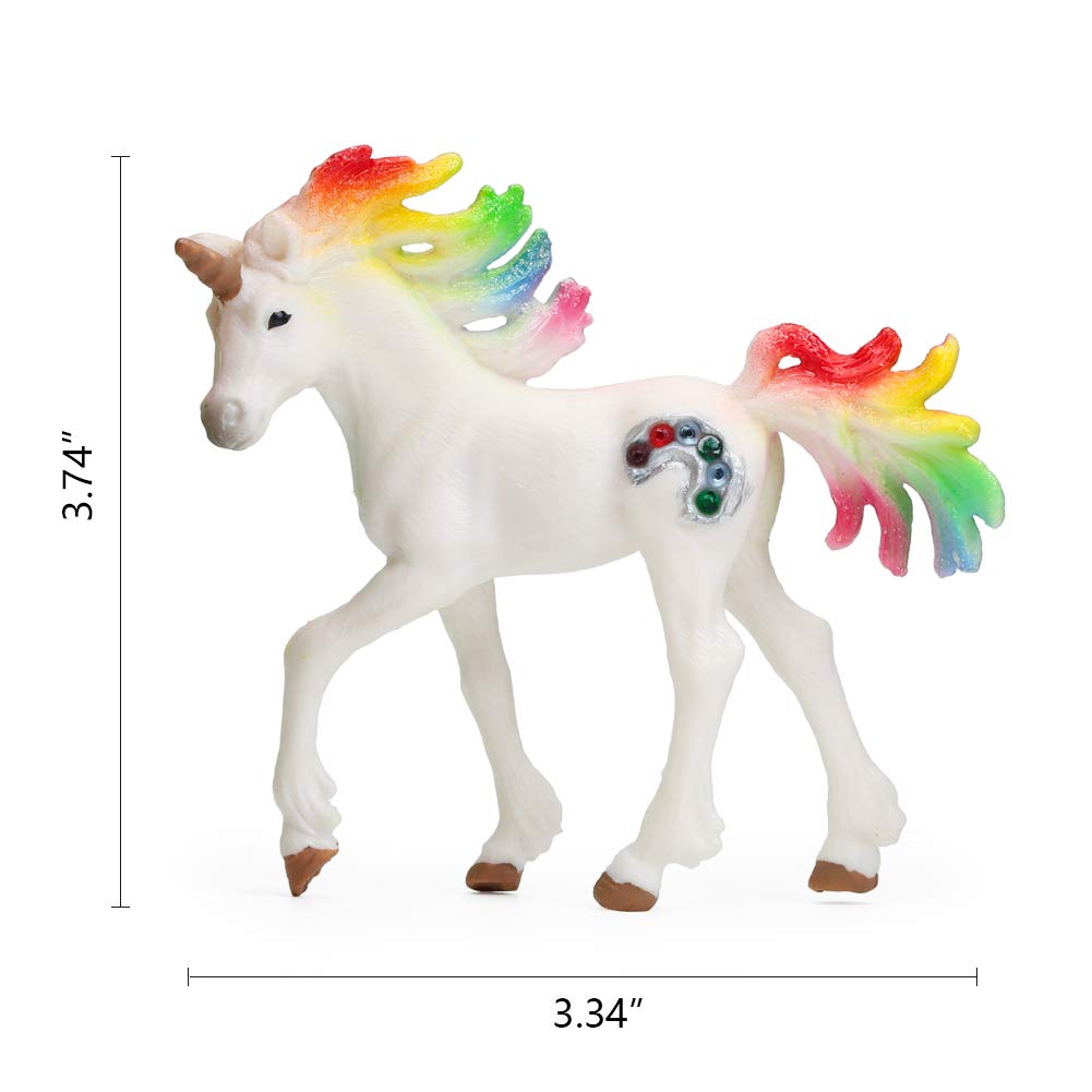 UANDME unicorn figures group, safe, creative toys for kids' pretend play.