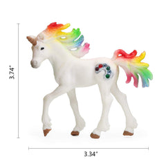 UANDME unicorn figures group, safe, creative toys for kids' pretend play.