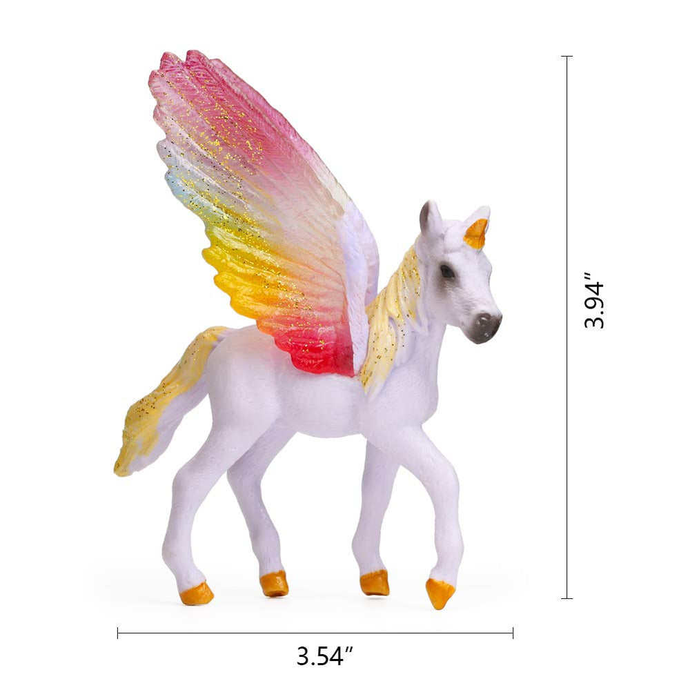 UANDME unicorn figurine set display, great for gifting and party themes.