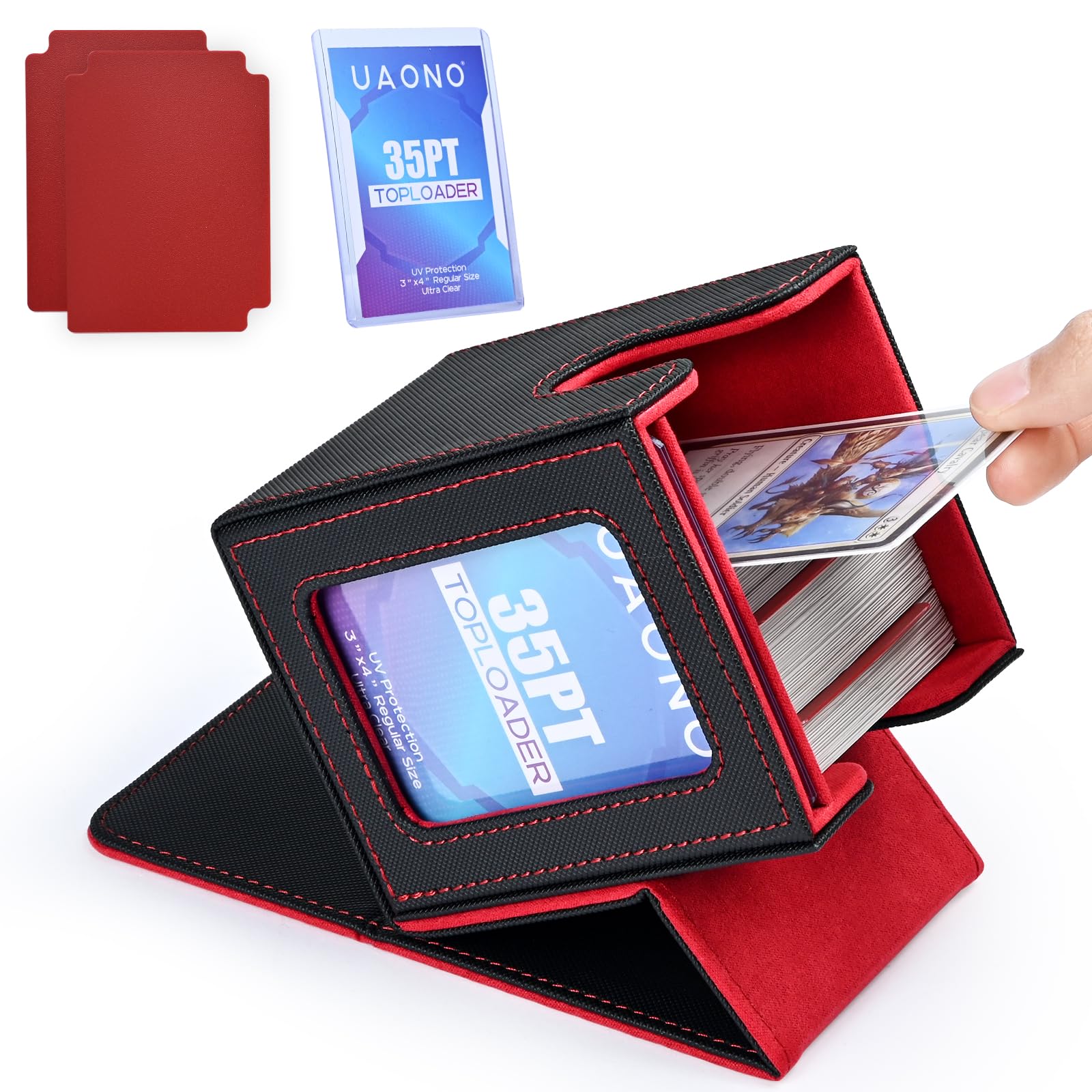 UAONO card deck box commander display shows deck at a glance for easy identification.