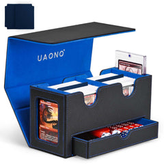 UAONO card deck box with two commander windows for quick content identification