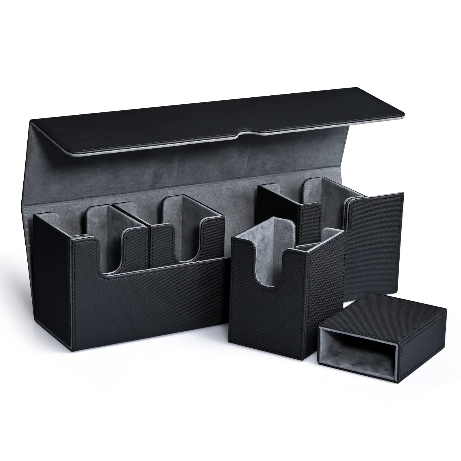 UAONO card deck box with dice tray for MTG, easy transport during games