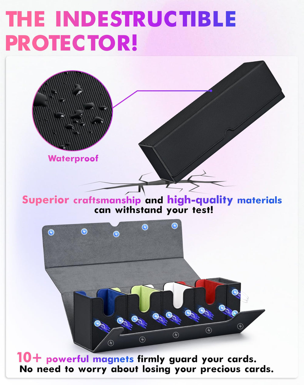 UAONO waterproof leather exterior guards against wear in transit