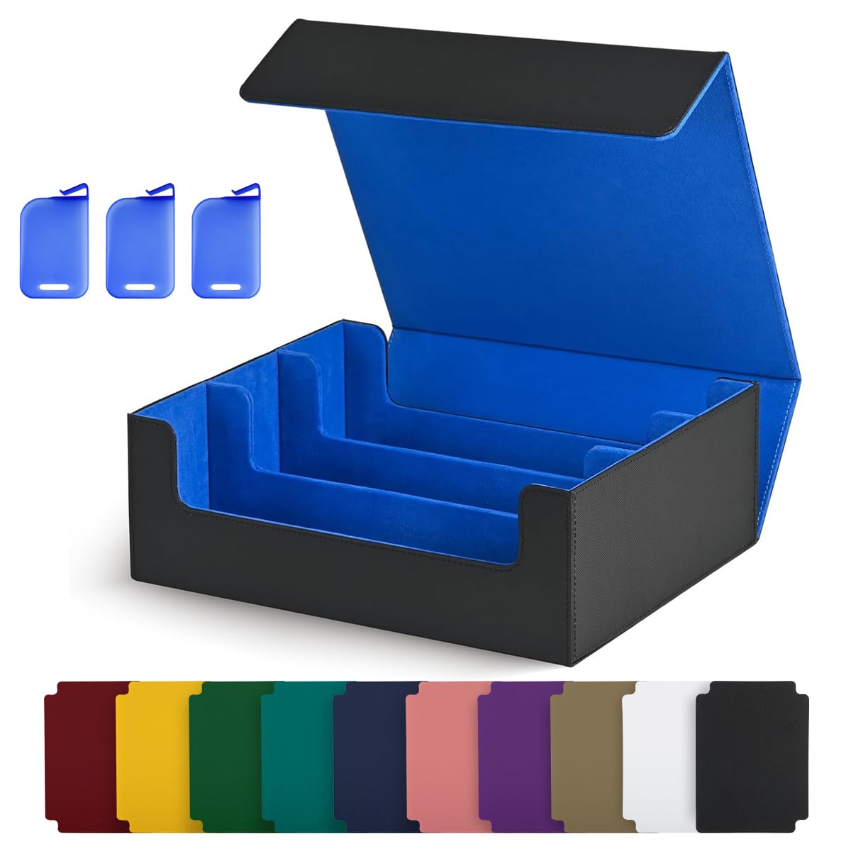 UAONO card storage box with large capacity for 1000+ cards