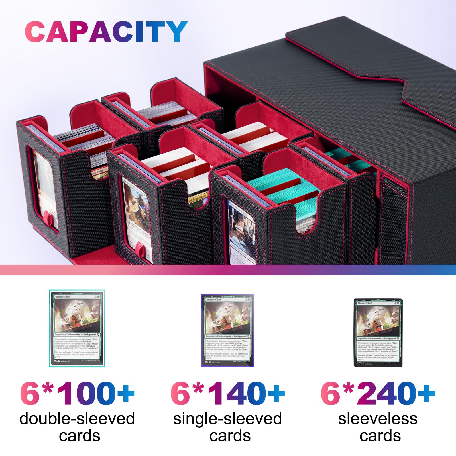 UAONO magnetic holders securely hold cards during transport.
