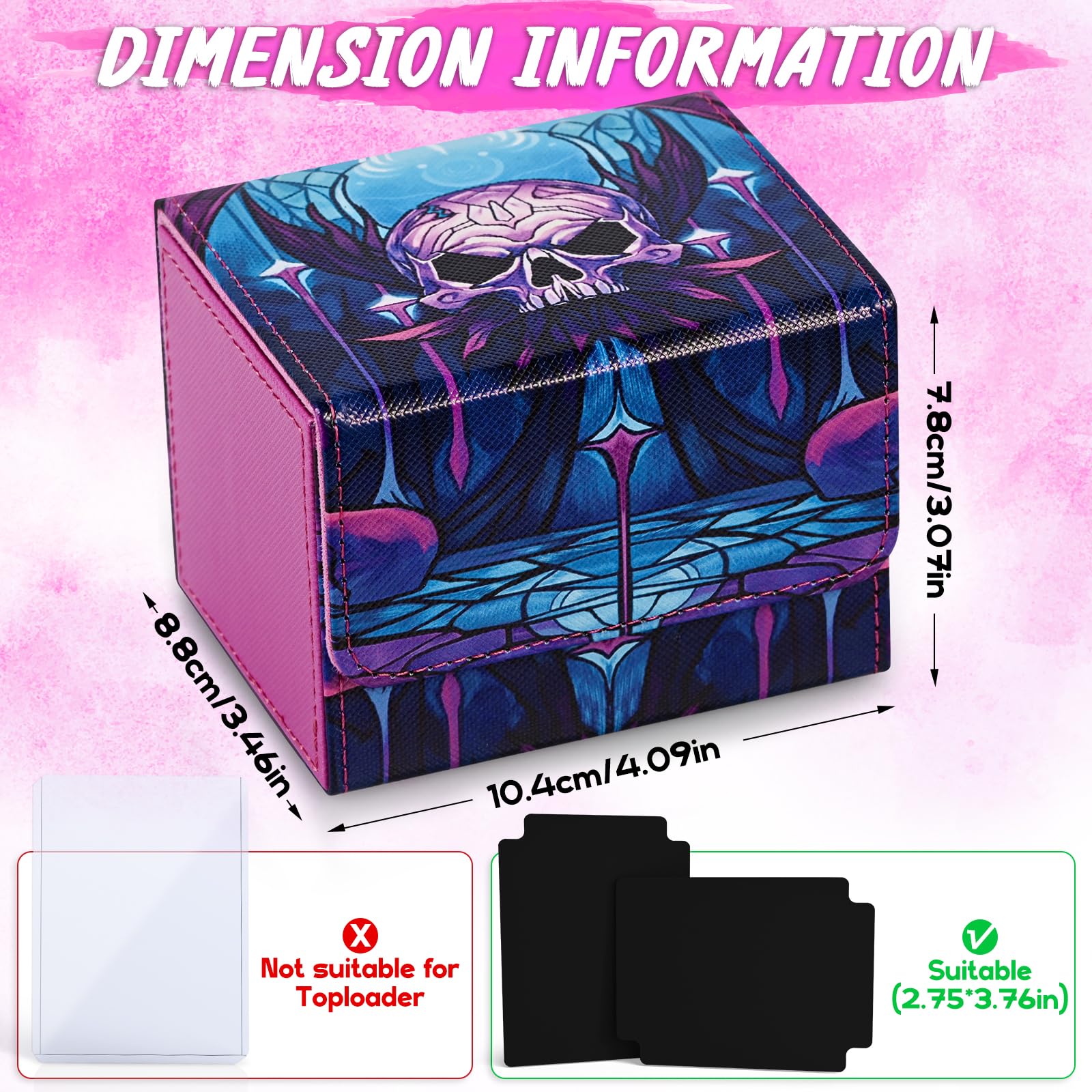 UAONO deck box fits 120 single-sleeved cards.