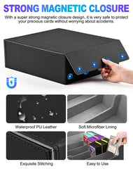UAONO leather microfiber interior protects cards from scratches.