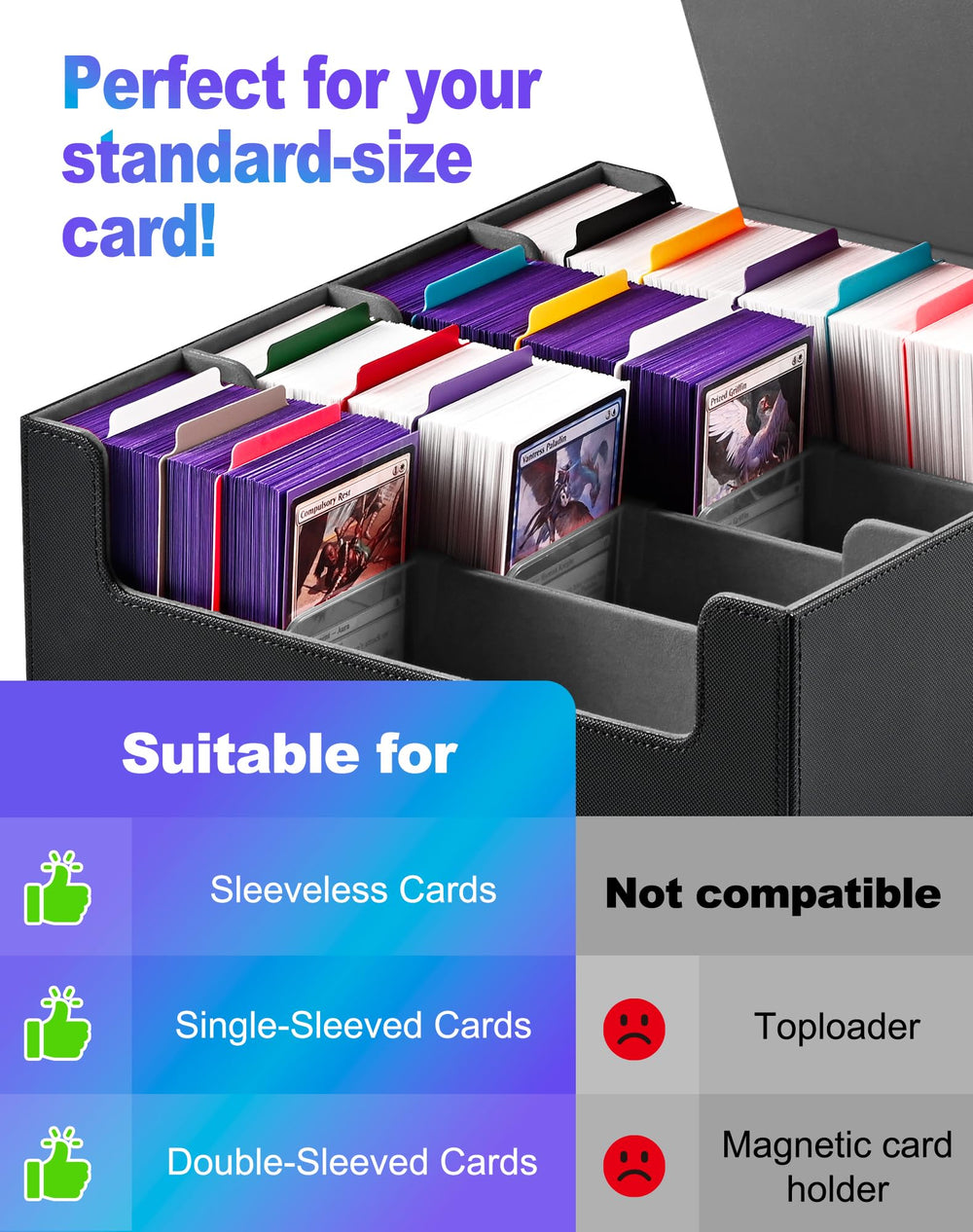 UAONO versatile storage suitable for MTG, Yu-Gi-Oh!, and more.
