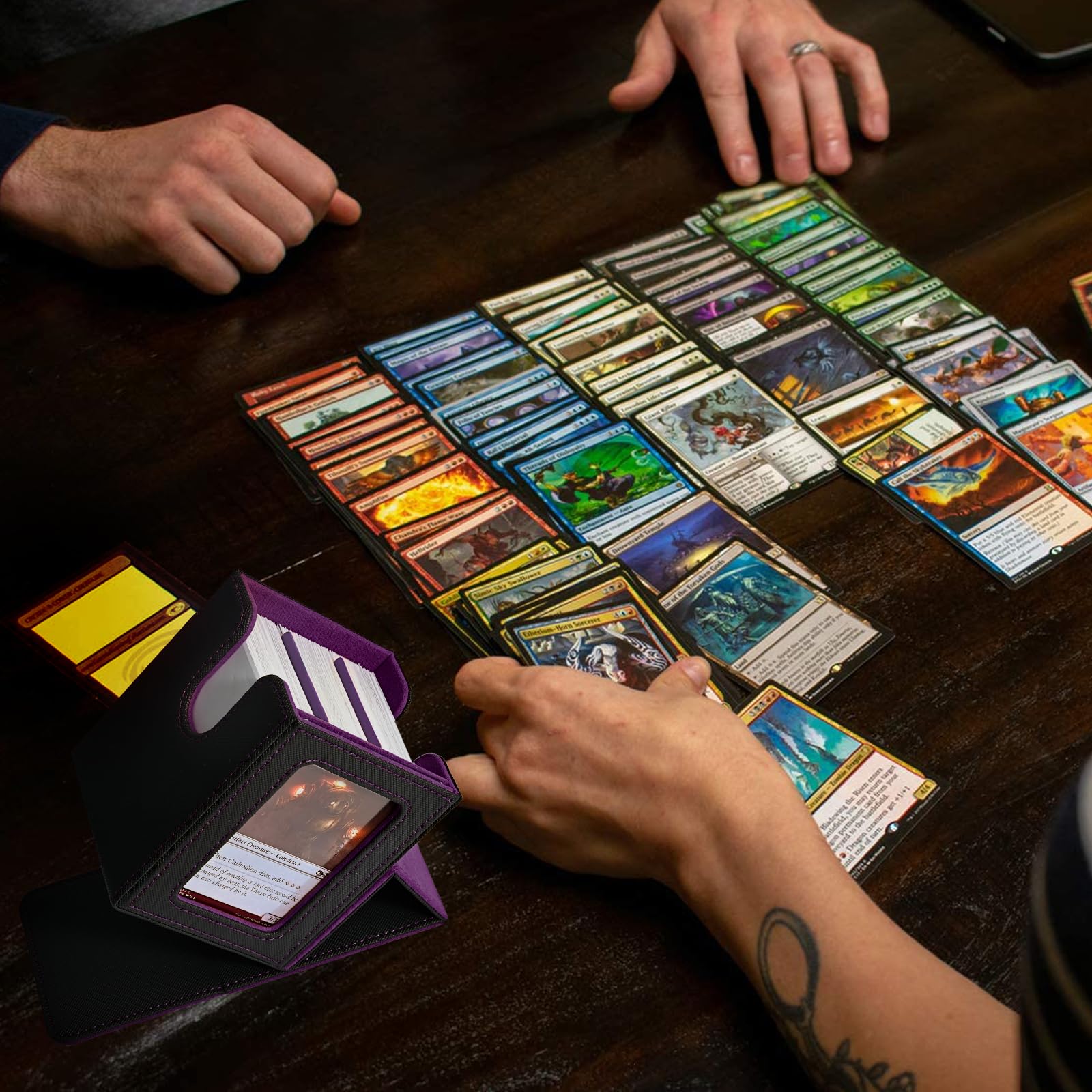 UAONO MTG, Yugioh, and sports cards compatibility case for versatile storage