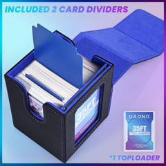 Two dividers organize decks for fast selection
