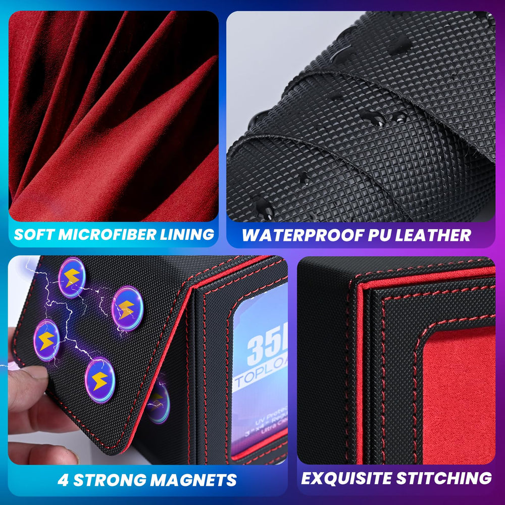 UAONO deck case wide mouth opening enables quick card retrieval during games.