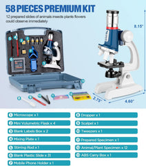 Uarzt specimen slides and blanks enable hands-on biology practice.