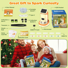 Uarzt gift-ready microscope kit for birthdays and back-to-school learning