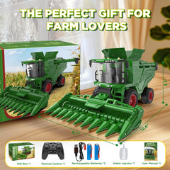 Uarzt openable grain bin and spinning spout enable hands-on harvest play.