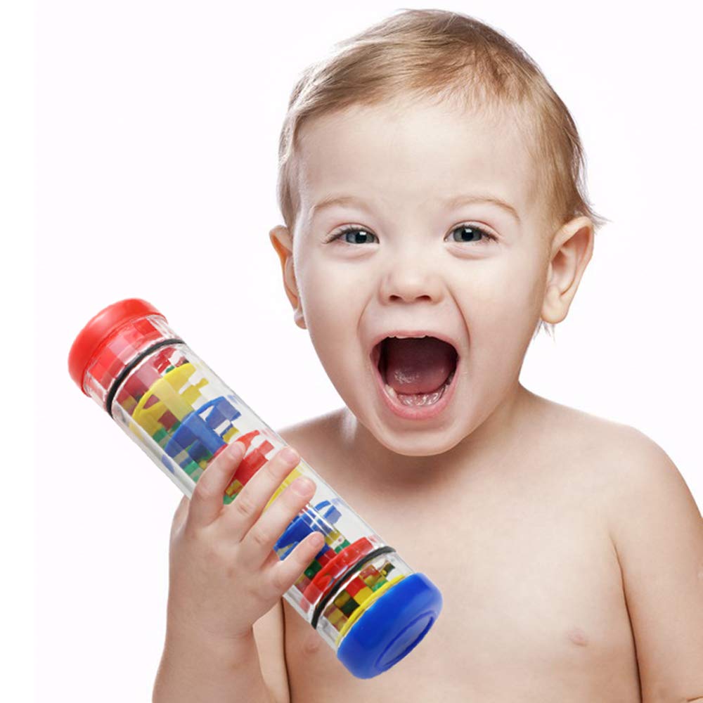 Ubblove Rainmaker 12-inch rain-stick fosters dexterity through shaking, turning, and rolling.