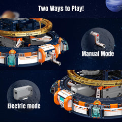 Ubrixmen eight planets display around a central Sun for planetary relationships