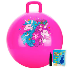 U&C Planet pink unicorn hopper ball designed for imaginative play.