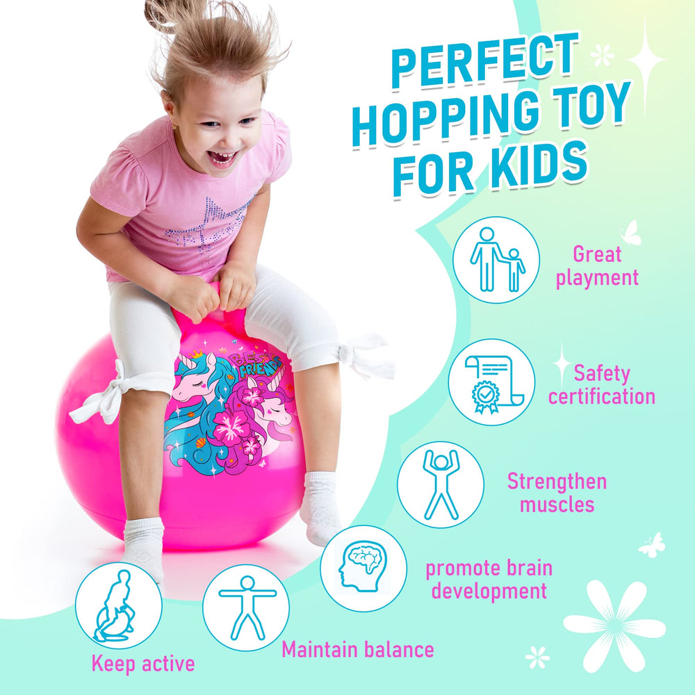 U&C Planet hopper ball with non-slip bottom and single handle for safety
